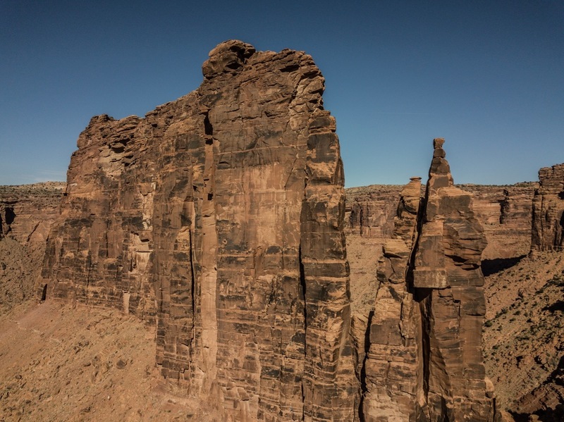 L-R: Big Bend Butte, Dolomite, and Lighthouse Towers.
