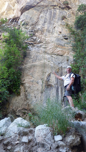 Brent Webster cleared this path out of "The Wall of Itchy" (Poison Oak), as we called it.