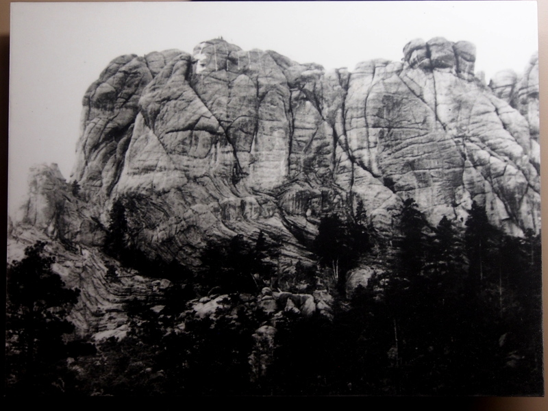 Mt Rushmore, "BEFORE"  (photo on public display )