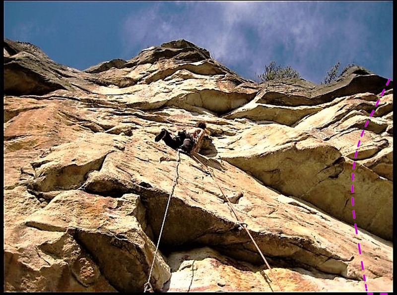 Now, one of those, "a long way to walk" climbing zones in the Gunks
