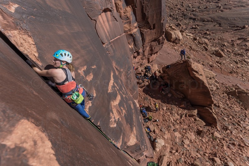 Climber Kristina Johnson. Photo by Anthony Johnson