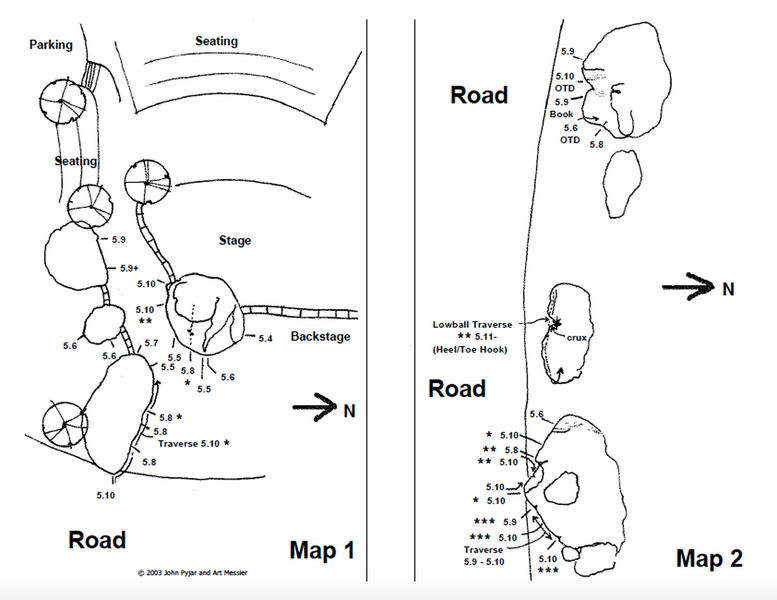 Climbing in Mount Helix Boulders, San Diego County
