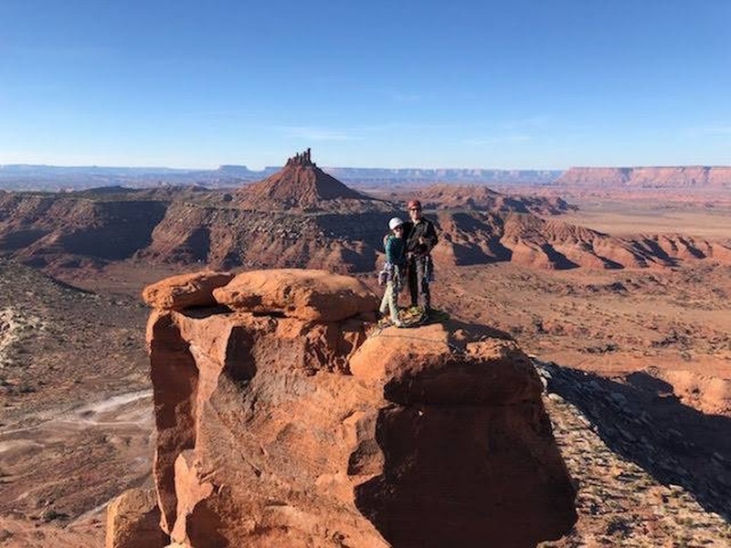 Cory and Ali on the summit of South Six Shooter