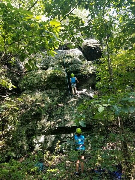 First Ascent of Topography, obviously before it was cleaned up!