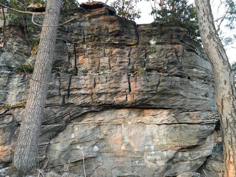 Rock Climb White Wall Overhang, Northern WV