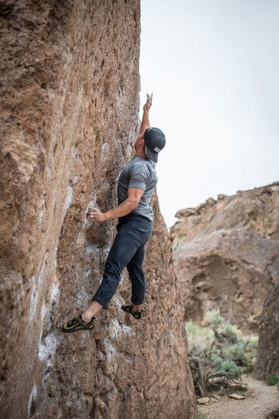 Daniel Le throwing for the final lip hold