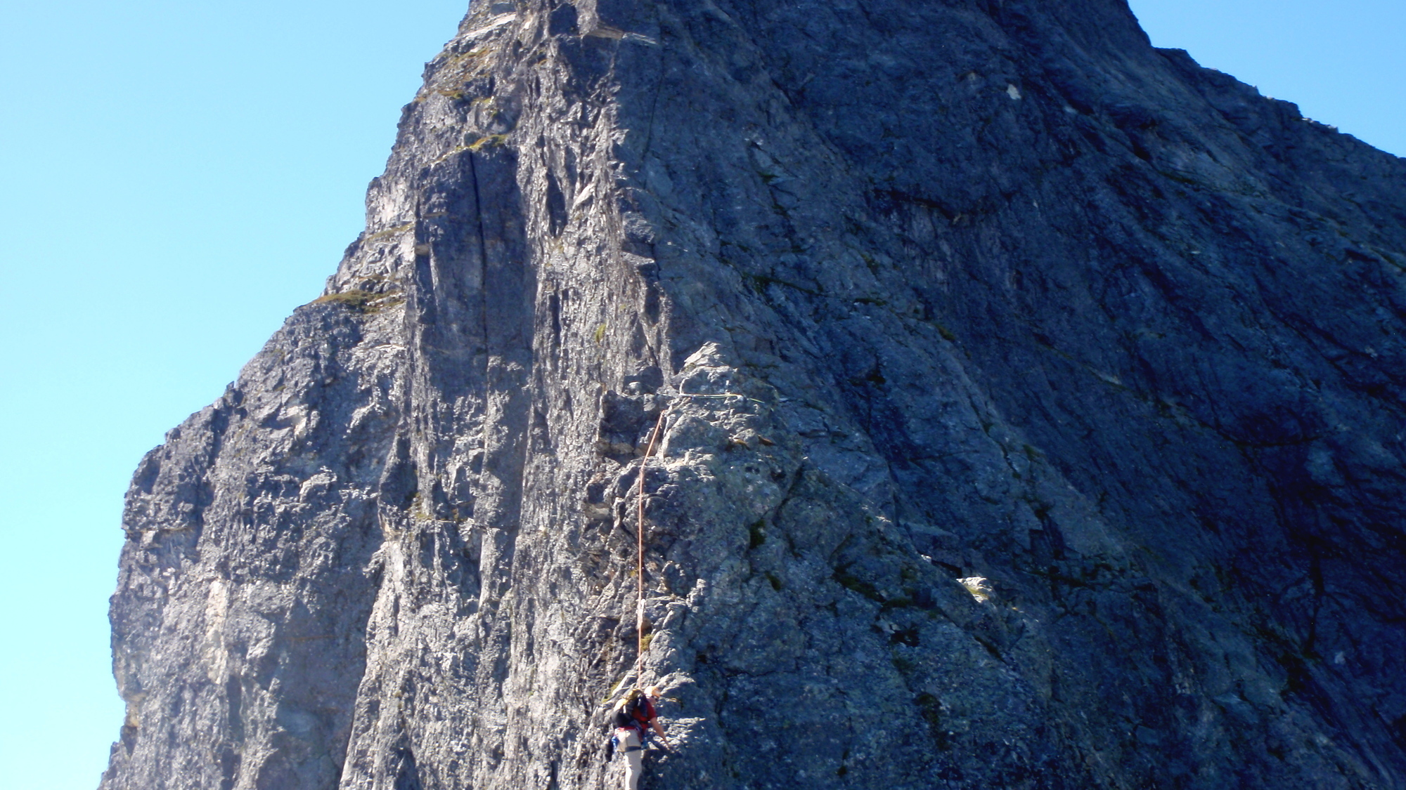 Mt. Triumph NE Ridge, about midway to the top