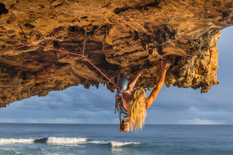 Rock Climbing in Deadmans, Kauai