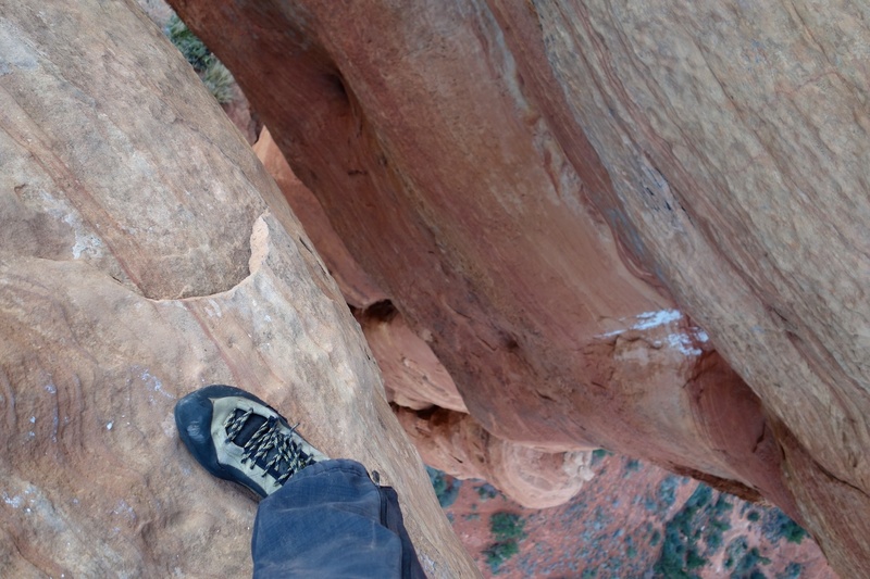 Looking across the gap. Yikes.