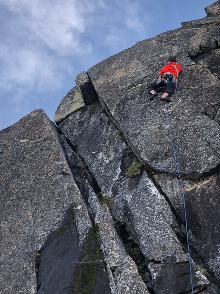Midway up (First Ascent)