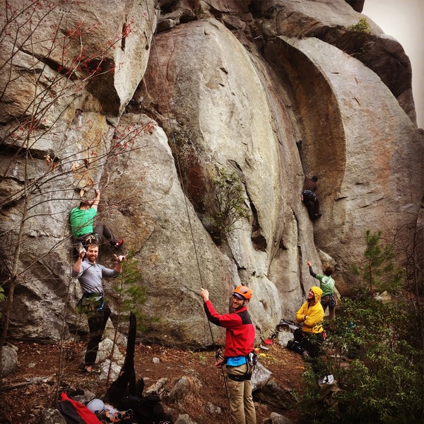 “Inversion Wall Party! JP on Aretection on the left and Shawn on the Dihedral to the right.”