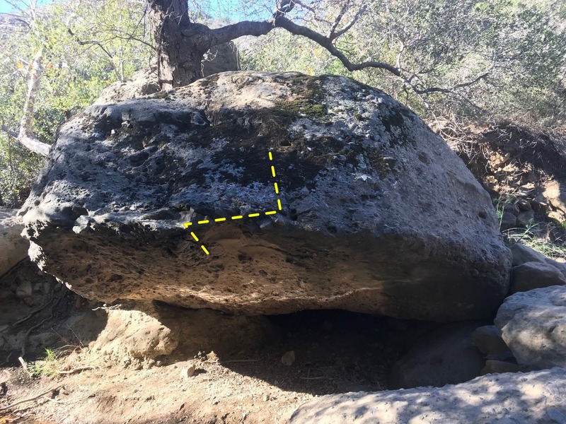 View of Spine from creekbed.