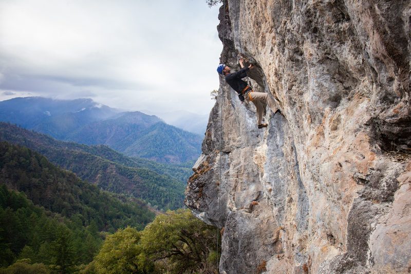 Nick Black starting the crux of Johnny Bravado.