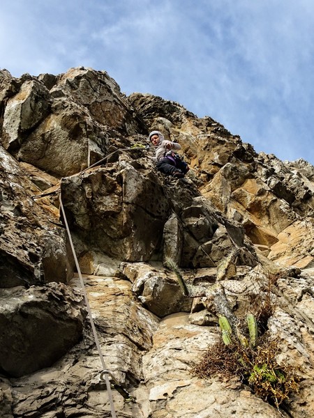 picking and weaving through cactus and birdshit on P7