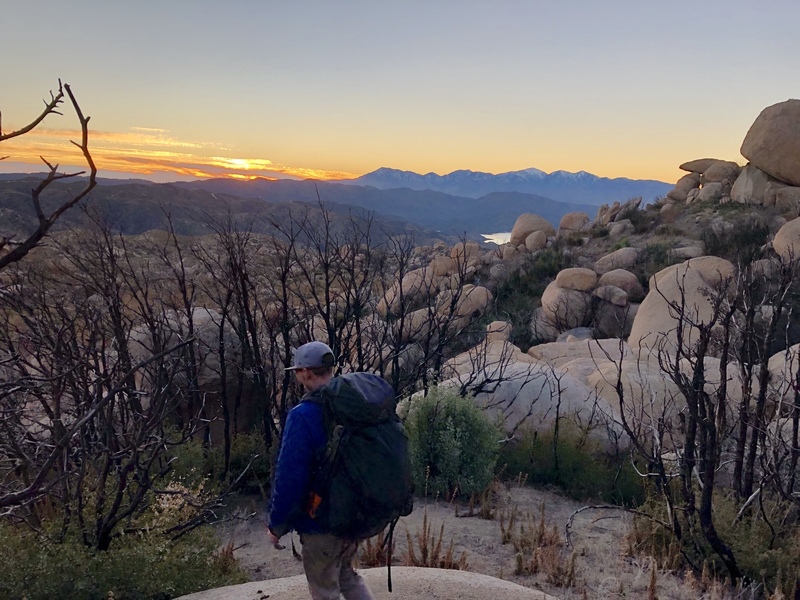Sunset walk back to the car out of Rotten Rock Valley.