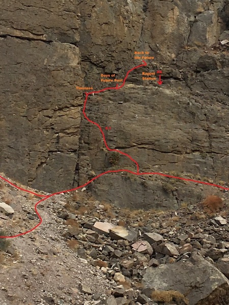 Approach beta for the upper tier climbs.