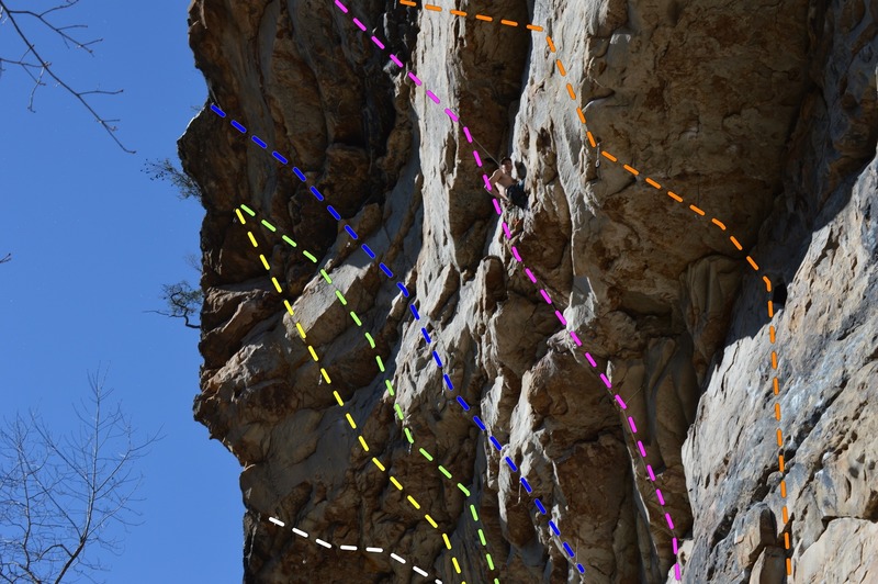 Climber on Plasma Alliance.
<br>
White - Final Frontier
<br>
Yellow - Ronnie Raygun
<br>
Green - Tieranny
<br>
Blue - The Probe
<br>
Pink - Plasma Alliance
<br>
Orange - Huecool Senior