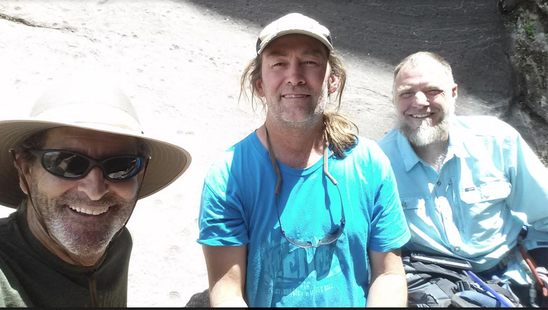 Dan Bryley, Casey Mckinney and I after our Red Rock canyoneering adventure