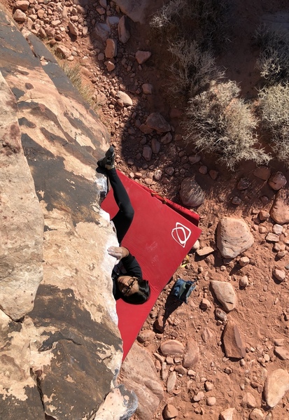 Lakshmi cranking up the arete