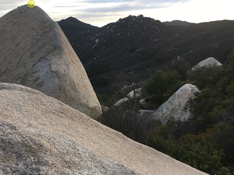 Top of routes on the left side of photo