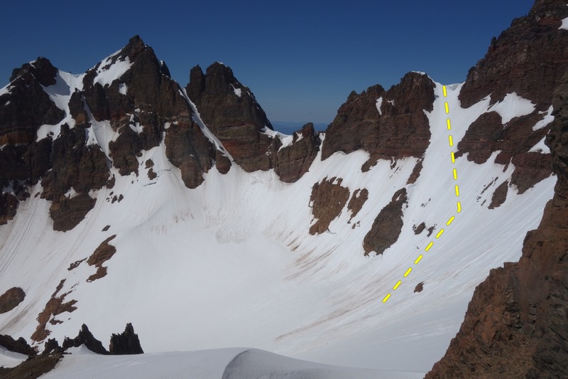 Good view on 11 oclock coolie (ski descent post NW ridge ascent)