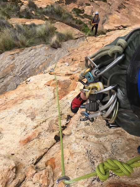 Really fun moves off the belay