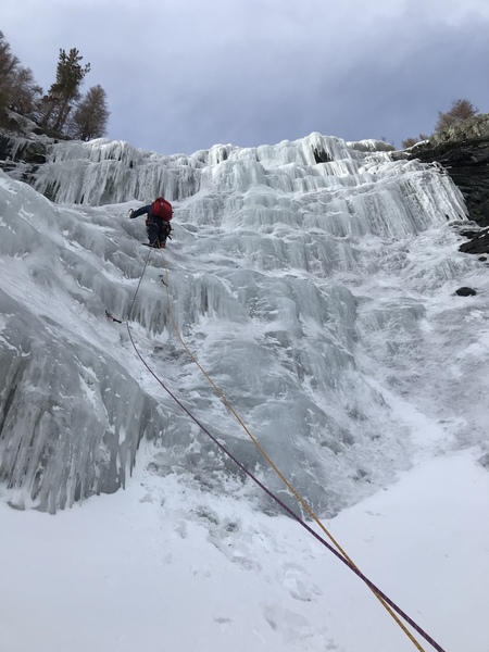 Top pitch of left compound gully