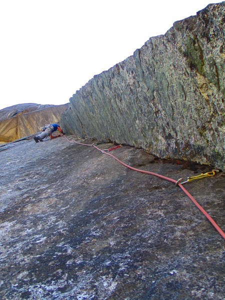 Diminishing corner. Pitch 11 of the Karakoram Highway.