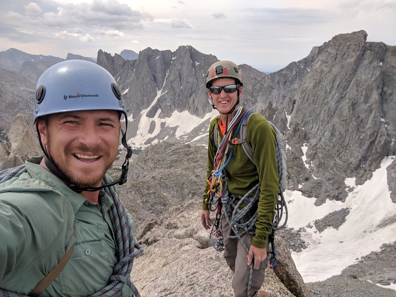 My brother and I on Wolf's Head Summit via East Ridge. July 2016.