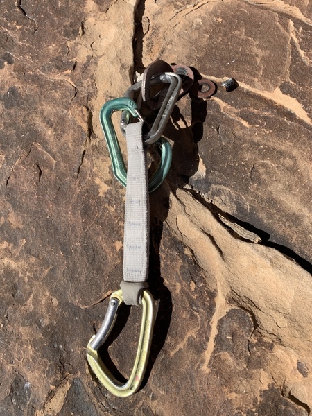 What used to be the 5th bolt on The Trophy