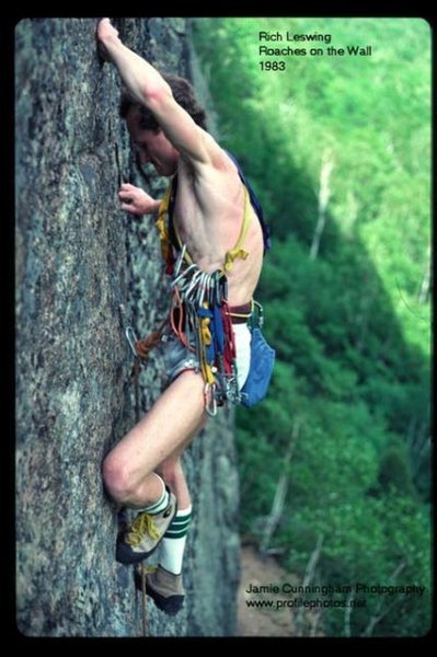 Rich Leswing leading Roaches on the Wall in 1983. Photo by Jamie (Jim) Cunningham