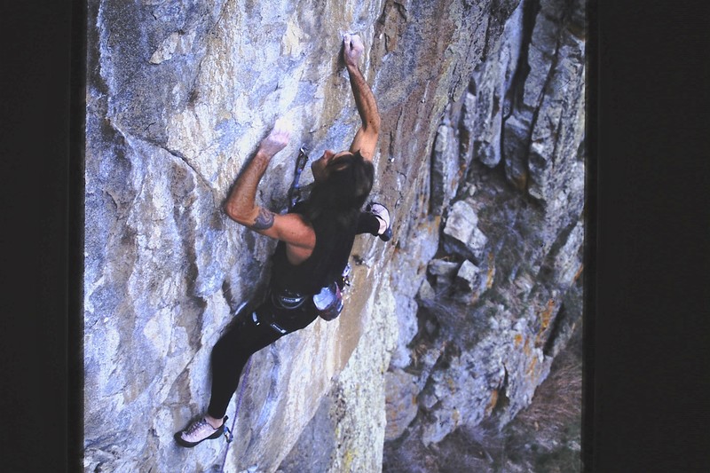 Jesse Guthrie on the bottom of the Gagger, 1991.