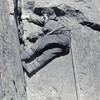 Paul Ross on the old Sepulchre, Kern Knotts  about 1953/4  photo Colin Greenhow.