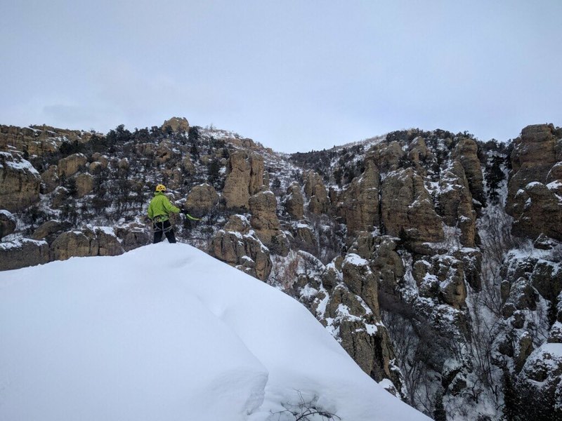 Climbing in Maple Canyon Ice, Maple Canyon