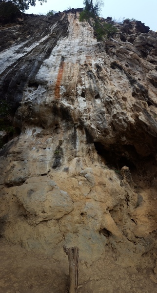 Special Forces climbs straight up the center of the photo.
