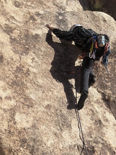 First bolt on Lucy. Photo by Mike Cummings