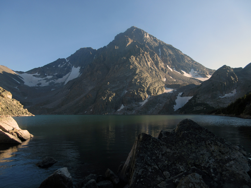 View from Avalanche Lake campsite.
