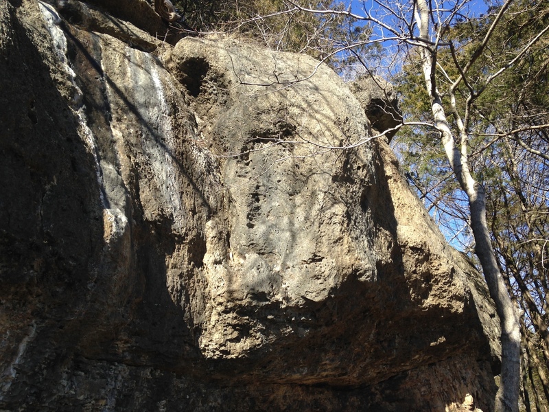 Far right side of Overlook Wall, just left of the Matt Damon Roof