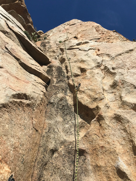 Looking up at pitch 3 of Baby Face
