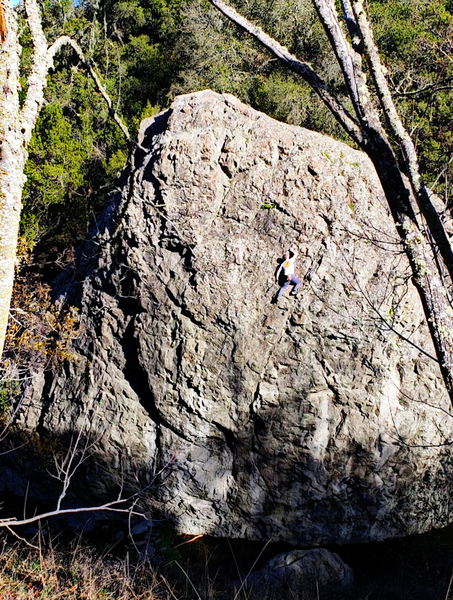 Instead of stepping off I just said screw it and ended on the 5.9 known as right crack. Probably not a good idea.