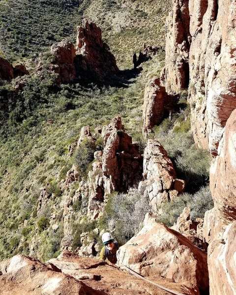 Michael Gladkin finishing Geronimo.