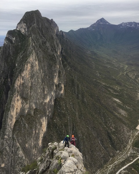 Top of pitch 22 from the pitch 23 ridge traverse