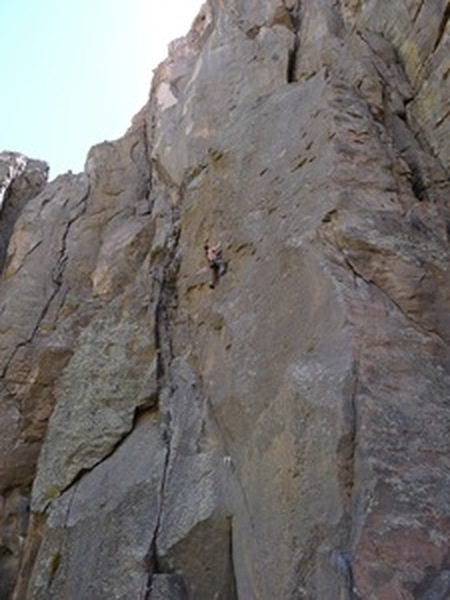 Amy Wilkins on Triple Play Cliff.