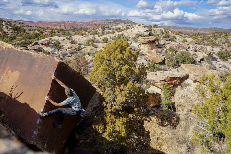 Climbing in Disappointment Valley Bouldering, Naturita and Paradox Valley