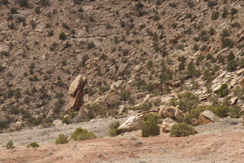 Tiki Tower. Photo taken from Buckhorn Wash Road
