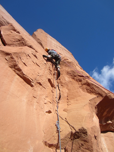 Dirk nearly through the soft start of Zippy Zebra.