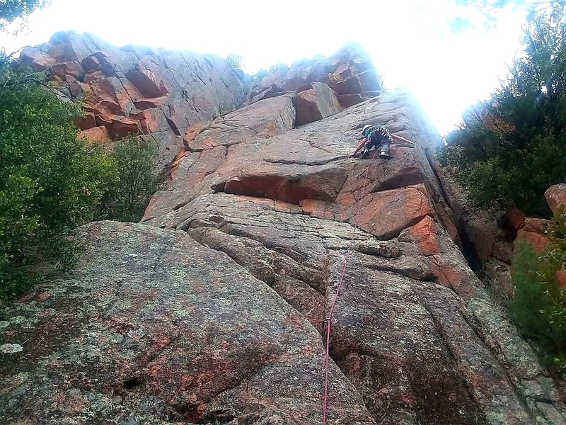Tom Bowker on the first ascent of Maine-iac.