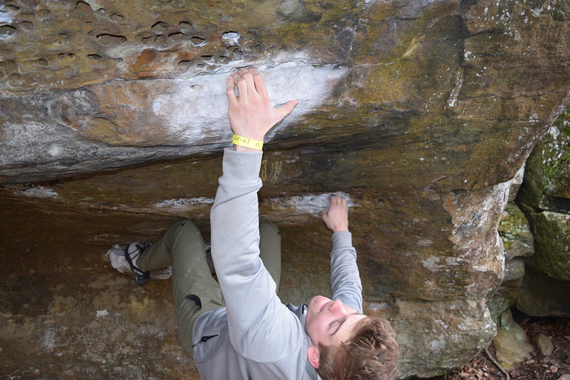 This rock's got some sweet holds.