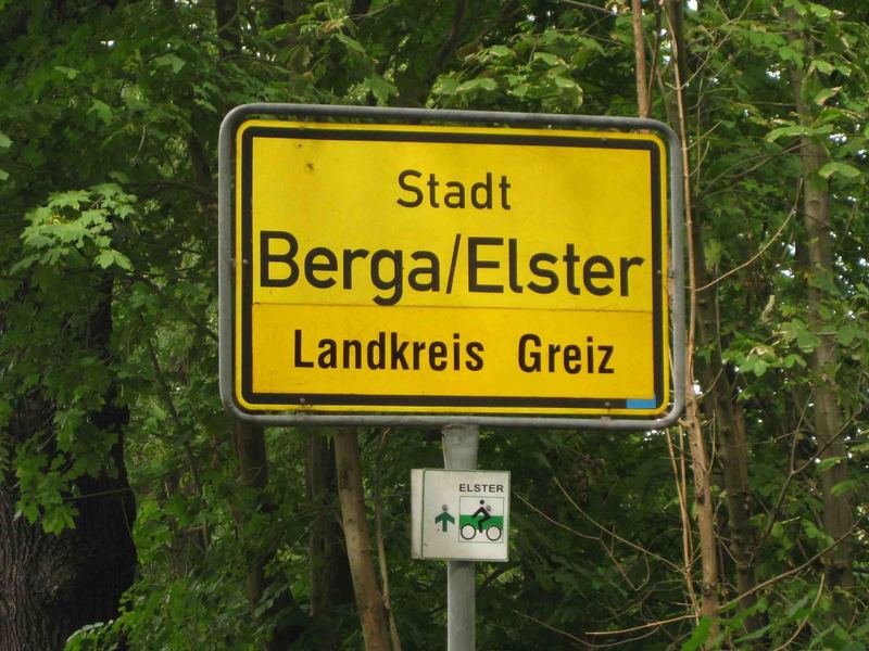 The town of Berga, Germany.
