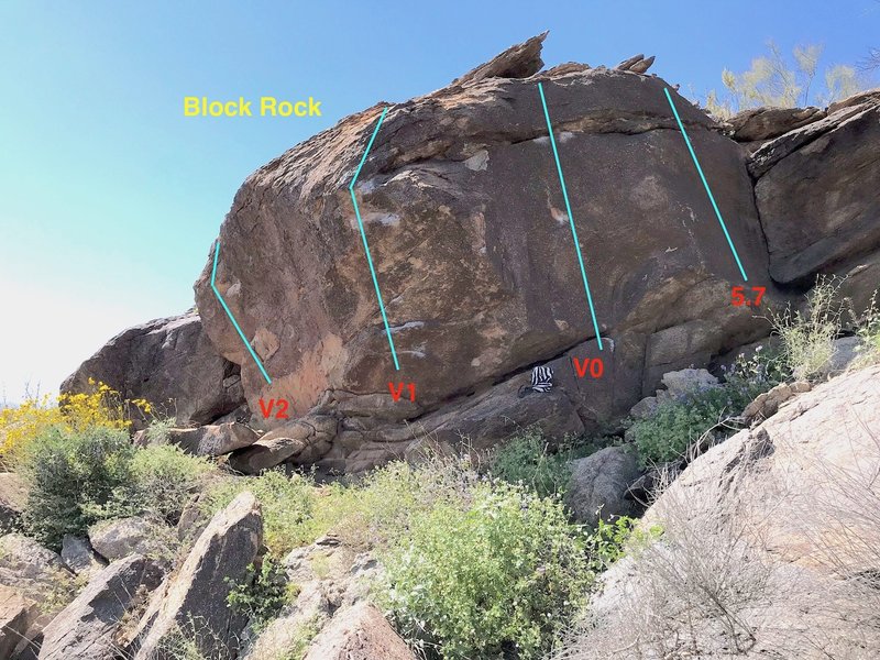 Fun short boulder uphill near Hooker Boulder